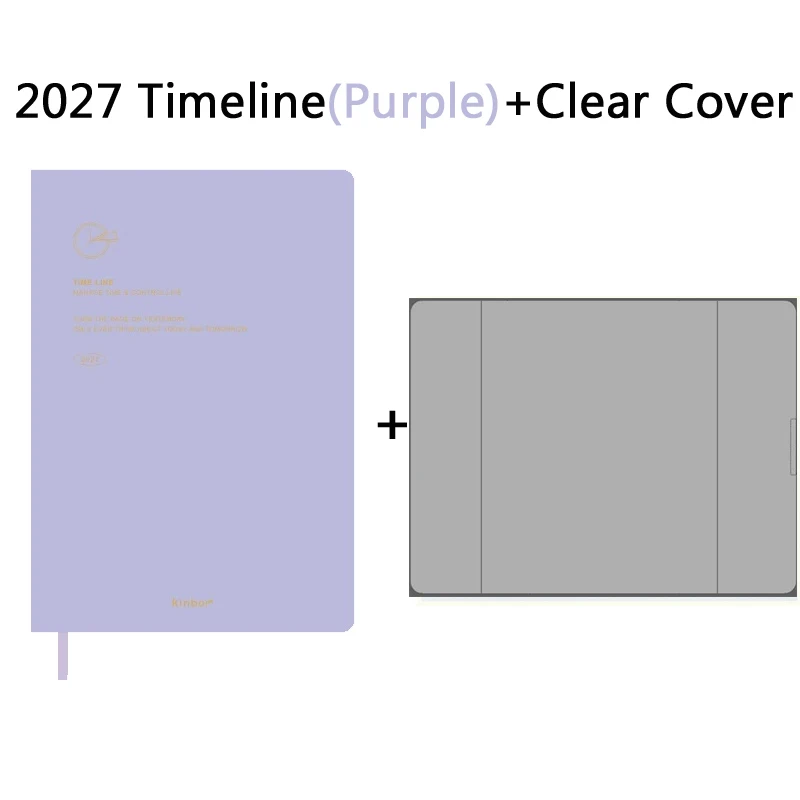 Kinbor Weekly Agenda Planner with 8-Grid & Timeline Layout on Premium Paper