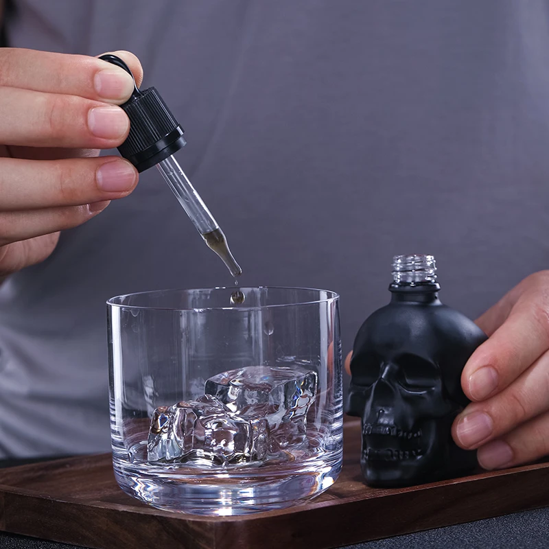 Glass Spray Bitter Dropper Bottle Scrub Skull Bitter Bottle Of Bitter Medicine Dropper BITTER BOTTLE