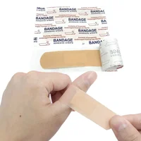 100pcs/set Skin Patch Band Aid Waterproof Plasters Wound Dressing Tape First Aid Strips Adhesive Bandages Plaster Woundplast 2