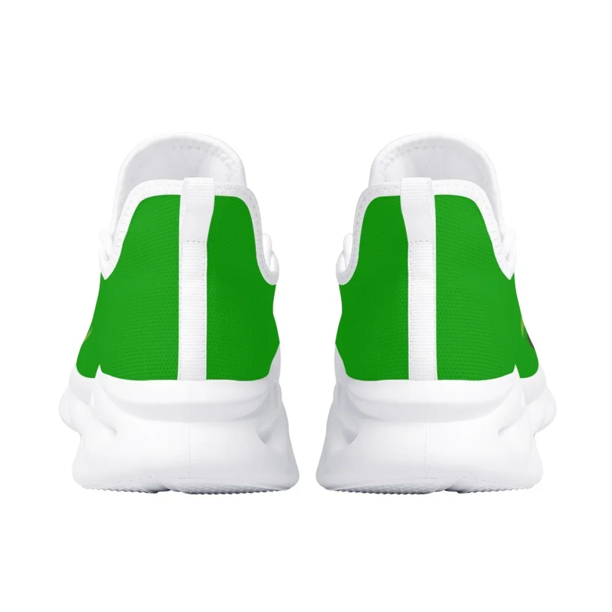 New Clover Print Platform Sneakers St. Patrick's Day Trend Vulcanized Shoes Casual Breathable Lightweight Flat Lace-up Shoes