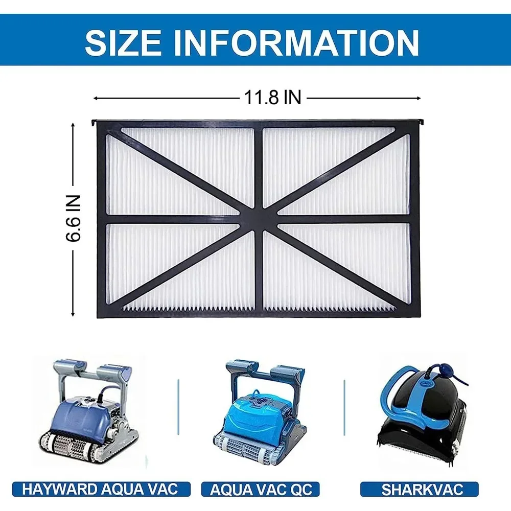 Filtres cartouche pour robot piscine TigerShark, posés sur une surface claire.