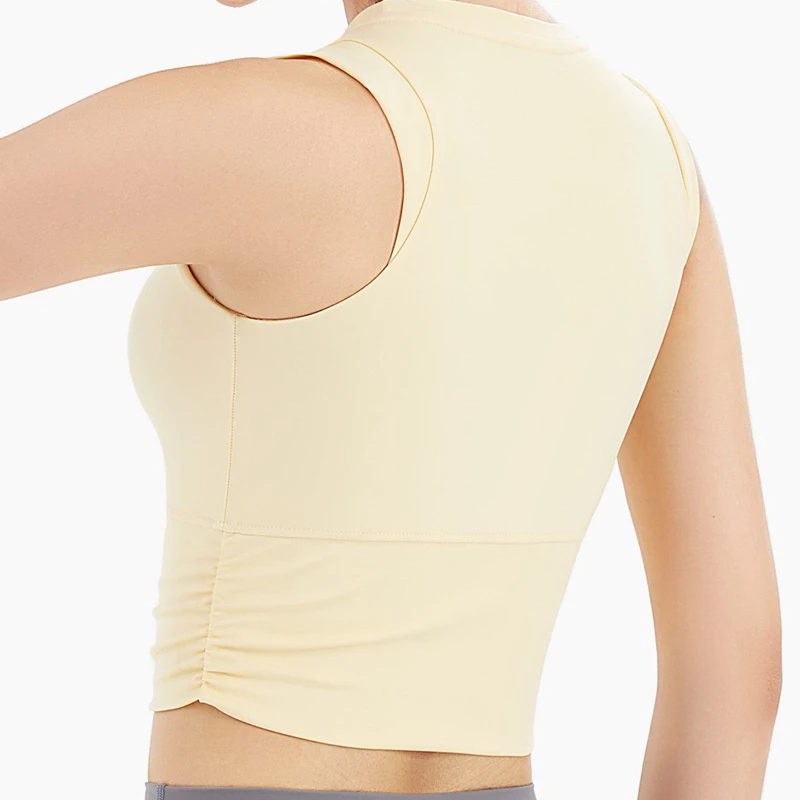 New outerwear yoga vest running sleeveless top with breast pad shockproof fitness bra bra sports underwear women