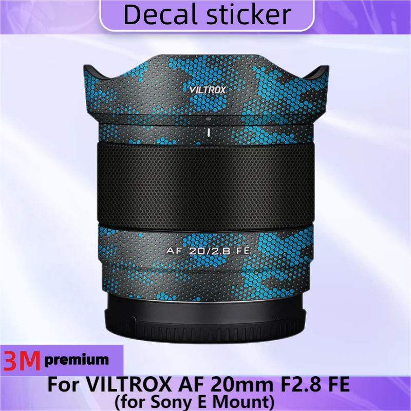 Per Viltrox Af 20Mm F2.8 Fe Per Sony E Mount Lens Sticker Decalcomania Protettiva Per La Pelle Pellicola In Vinile Pellicola Protettiva Antigraffio