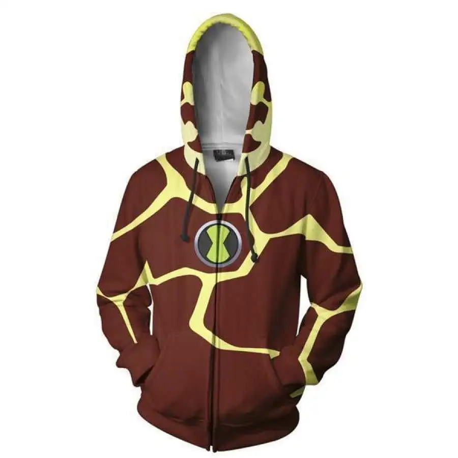thumbnail image 1 of Sudadera con capucha del juego Ben10 Alien Force, disfraz de Ben Tennyson, chaqueta informal con cremallera y estampado 3D, sudadera, ropa de calle, abrigo, tops, 1 of 5