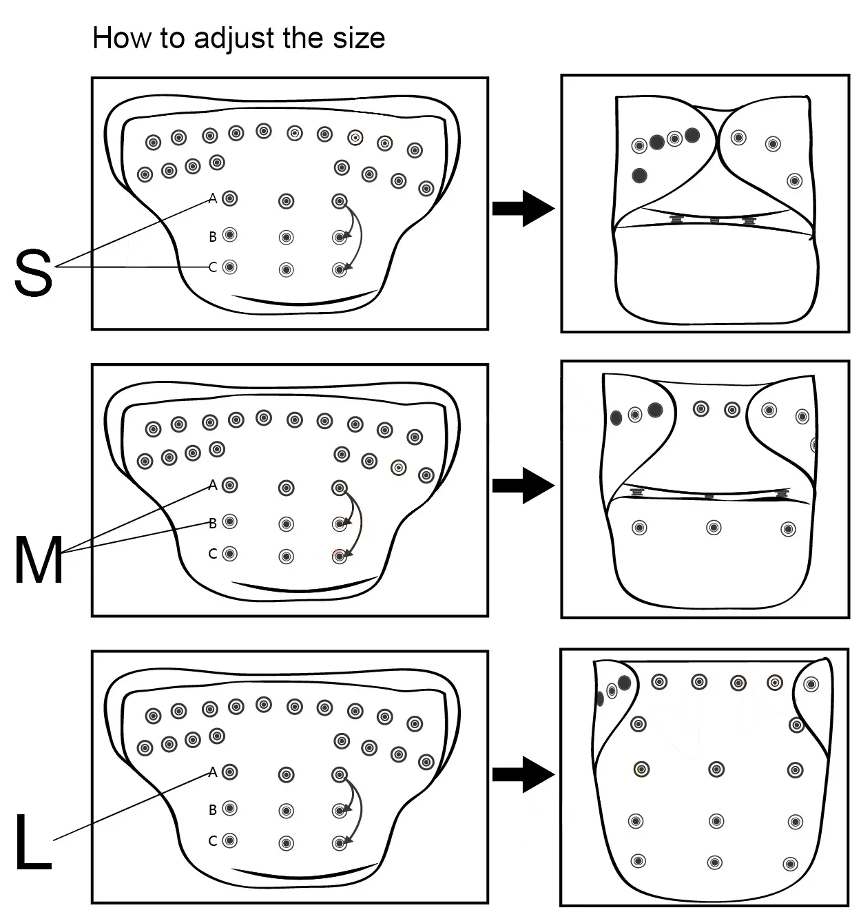 (8 pannolini con 8 inserti per confezione) Pannolini di stoffa ALVABABY per bambini Pannolini di stoffa per bambini alla moda riutilizzabili lavabili regolabili - immagine 5