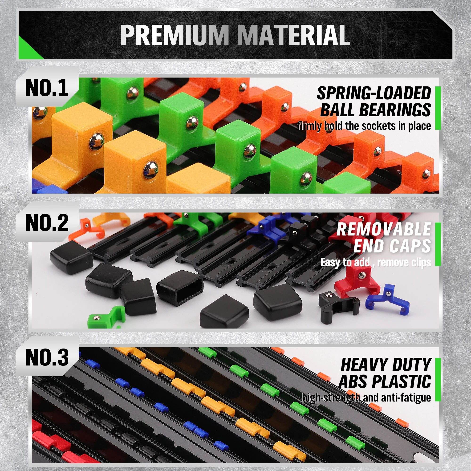 ERNST - Organizador De Riel De Enchufe De 18 Pulgadas Con