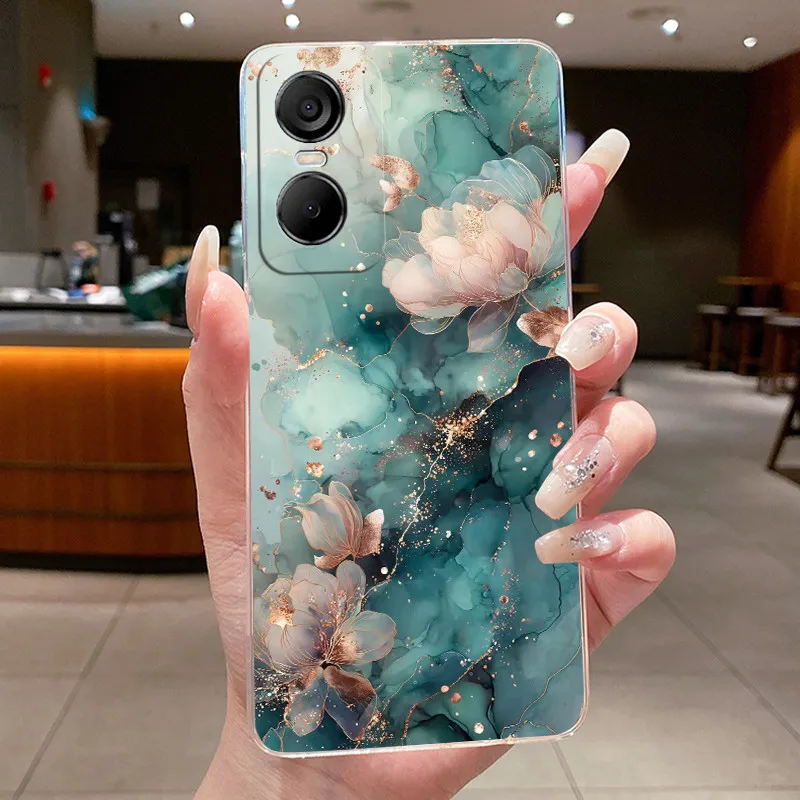 Luxury Dragon Pattern Silicone Back Cover - Techno Pop 6 Pro
