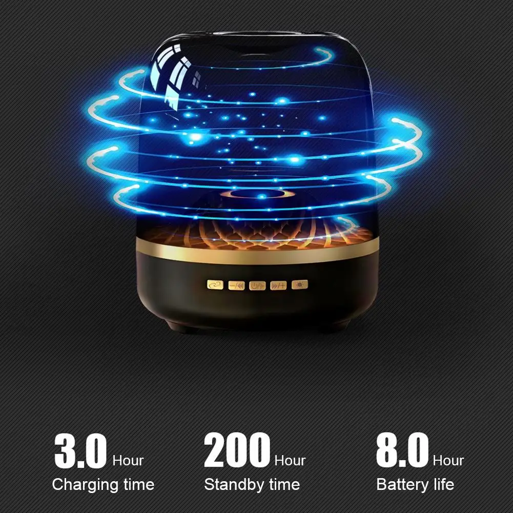 Bluetooth Speaker Large Volume Atmosphere Light Computer Desktop Gift Home Transparent Speaker computer loudspeaker bluetooth speakerphone