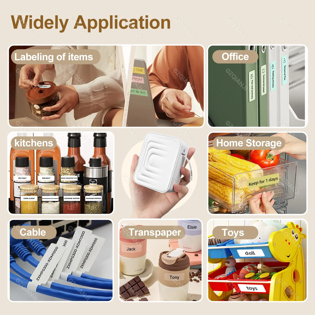 M1 Wireless Bluetooth Thermal Label Printer Mini Portable Adhesive Label Maker Fast Printing Similar as Marklife P15 P11 P12 L12