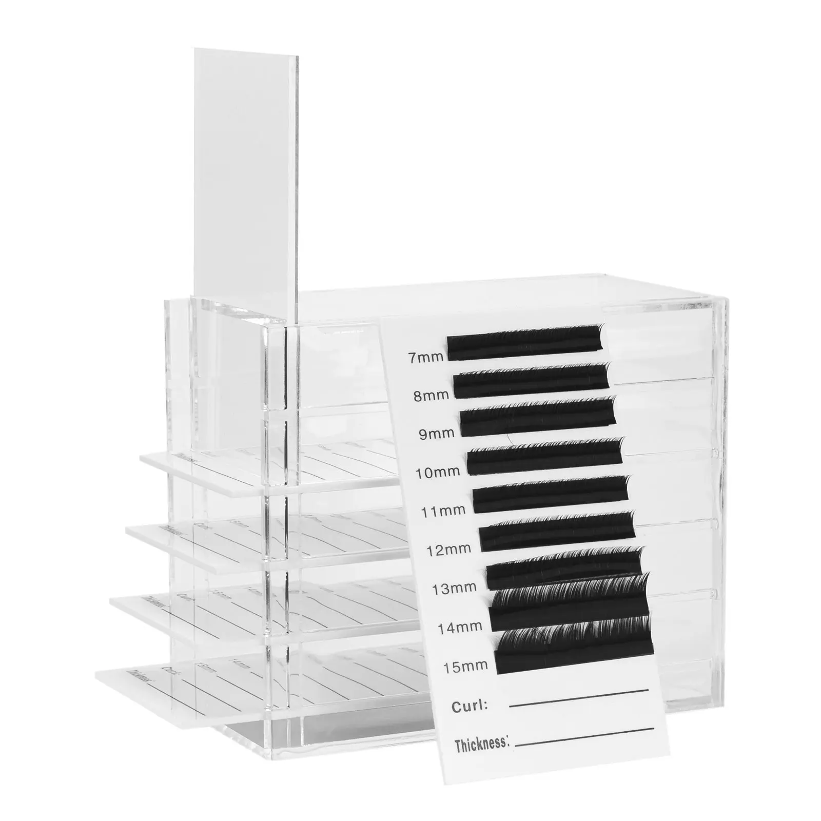 

Acrylic False Eyelashes Storage Box 5 Layers Pallet Lash Holder For Eyelash Extension Individual lash Display Stand Tools