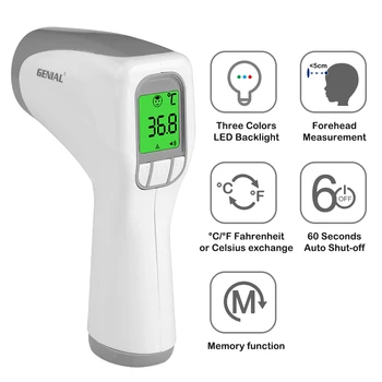 2-in-1 Accuracy Infrared Thermometer With Fever Alarm & LCD Display Accurate Readings For Whole Family 1