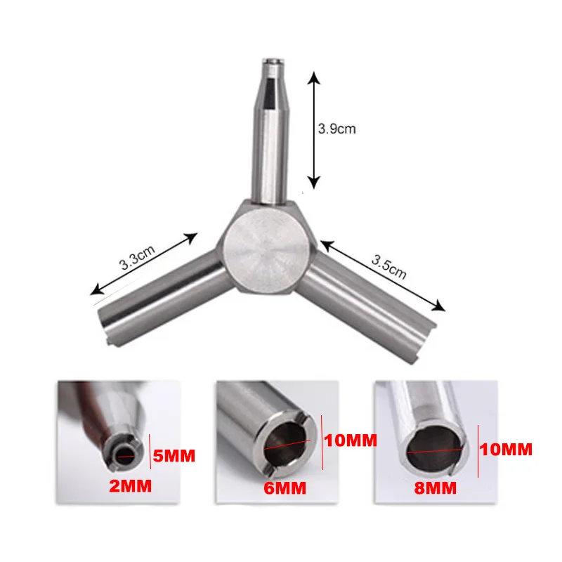 Wadsn Outdoor hunting Gas Valve Key Steel Triple Army Force Magazine Charging Tool For GBB AEG KSC WA Airsoft Gun Shooting