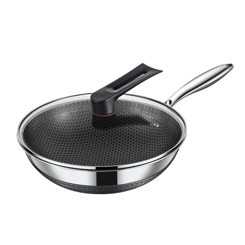 Pot non-stick wok 316 stainless steel pot Household wok non-stick induction cooker gas stove suitable