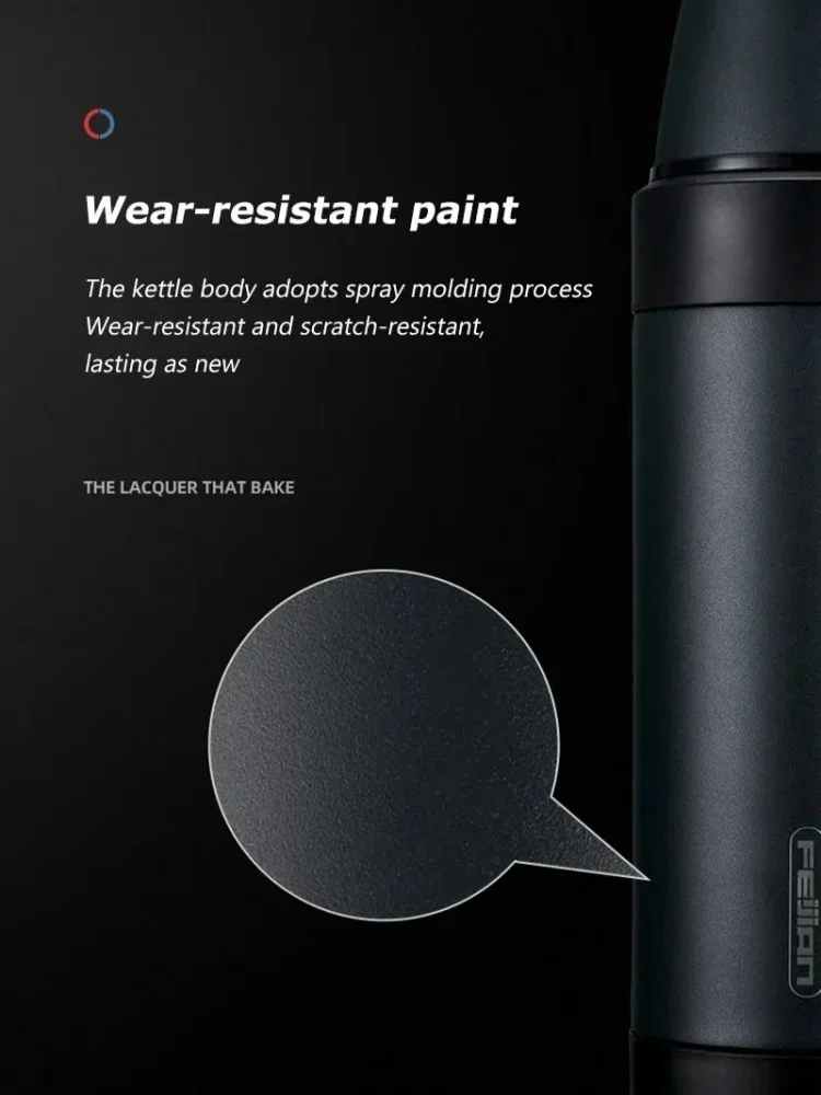 FEIJIAN 1200/1500ml Thermos Bottle Stainless Steel Vacuum Flasks Water Bottle Insulated Outdoor travel Hike Keep Cold Bottle Cup