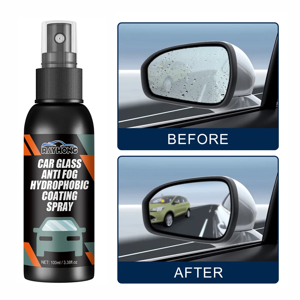 

Water Repellent Spray Anti Rain Coating For Car Glass Hydrophobic Anti-rain Car Liquid Windshield Mirror Mask Auto Polish Kit