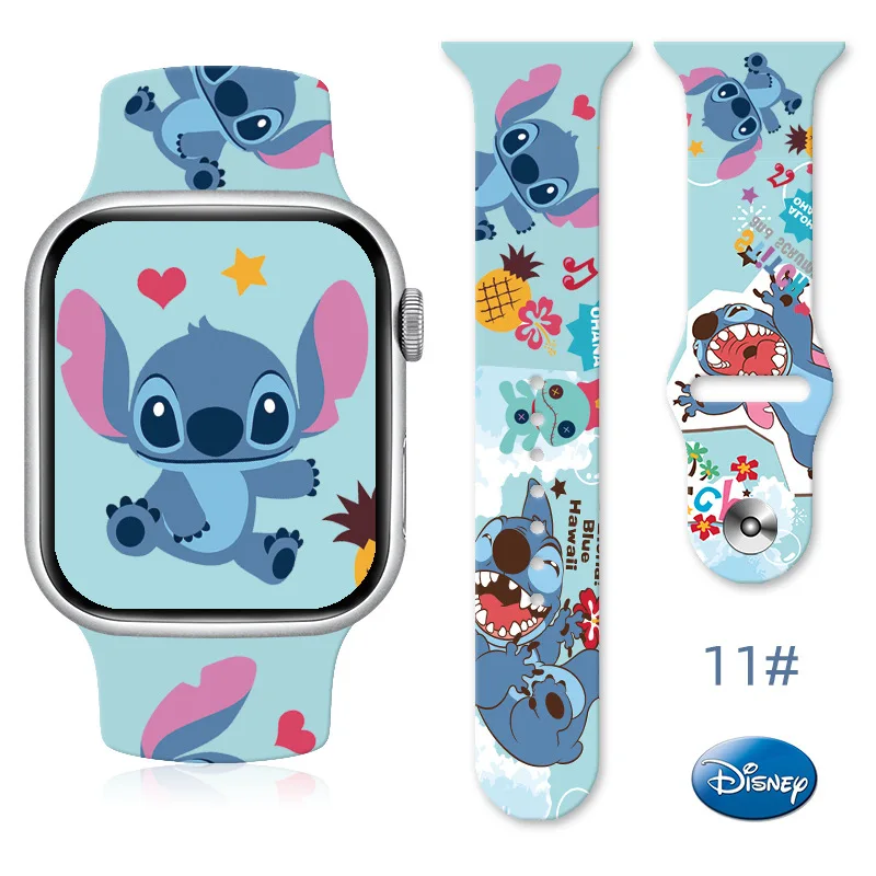 thumbnail image 1 of Disney-Correa Kawaii Stitch para Apple Watch, pulsera de 38mm, 41mm, 40mm, 44mm, 42mm, 49mm, Iwatch Series Ultra 9 7, regalo para niños, 1 of 5
