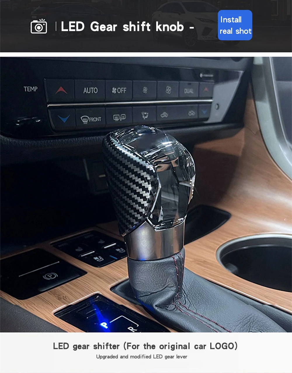 For Lexus NX RX ES IS Crystal Gear Shift Knob Car Accessories