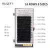 MAGEFY – extensions de cils synthétiques en vison, 16 rangées/étui, 8 ~ 15mm, mélange naturel Premium, fournitures d'extension de cils individuels, maquillage, Salon de beauté