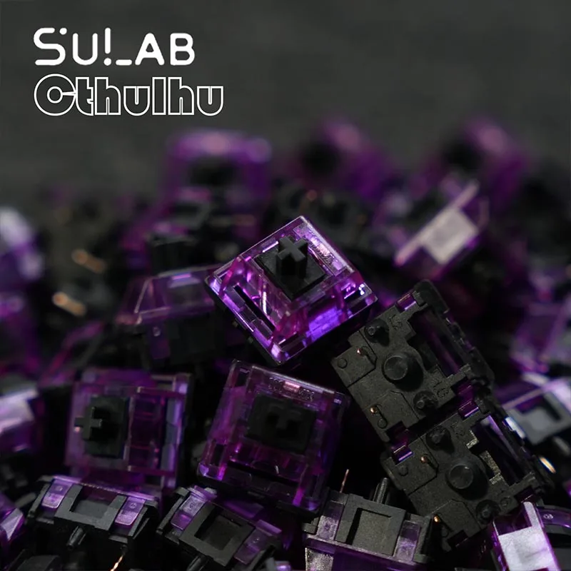 SU LAB Cthulhu 스위치 세트 울티메이트 스무스 & 크리스피 리니어 스위치 37/45/50g 옵션 2.0mm 액추에이션 기계식 키보드 스위치