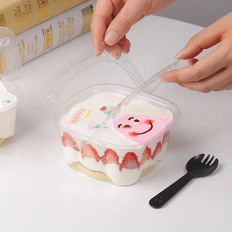 Ice Cream Chocolate Cake Boxes with Popsicle Stick Clear Plastic Folding  Packaging Box Transparent Cakesicle Boxes DIY Homemade - AliExpress