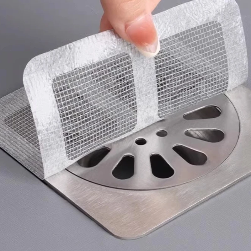 Disposable Hair Catchers for Shower Mesh Shower Drain Covers 30/20/10PCS-Floor Sink Strainer Filter Mesh Stickers Bathroom shower drain floor drain filter shower sink strainer sink drain strainer floor drain strainer basin drain cover