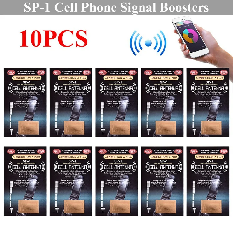 10PCS SP-1 Outdoor Handy Signal Verbesserung Antenne Booster Verbessern Aufkleber Camping Werkzeuge Signal Verstärker