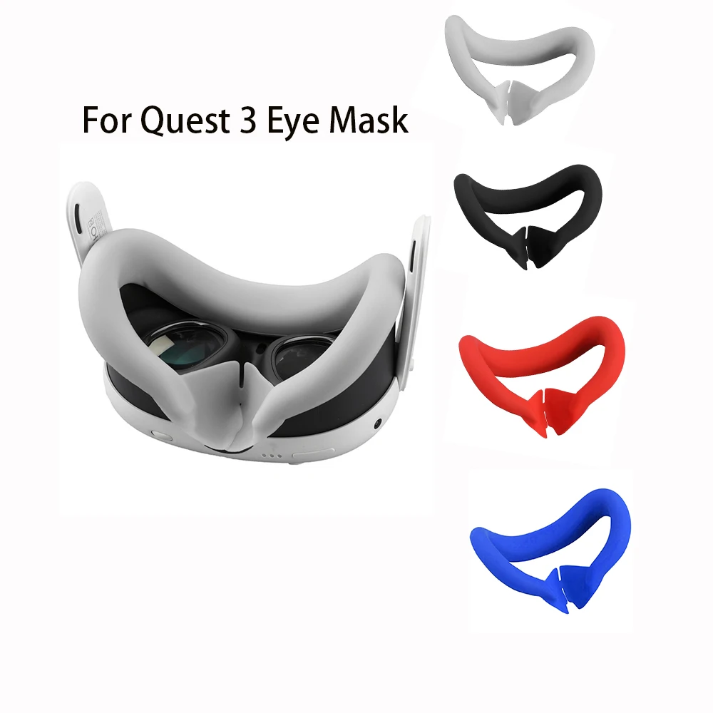 Silicone Case Replacement Face Pad Eye Cover Anti-Sweat Mask Cover Vr Glasses for Oculus Quest 3 Accessories