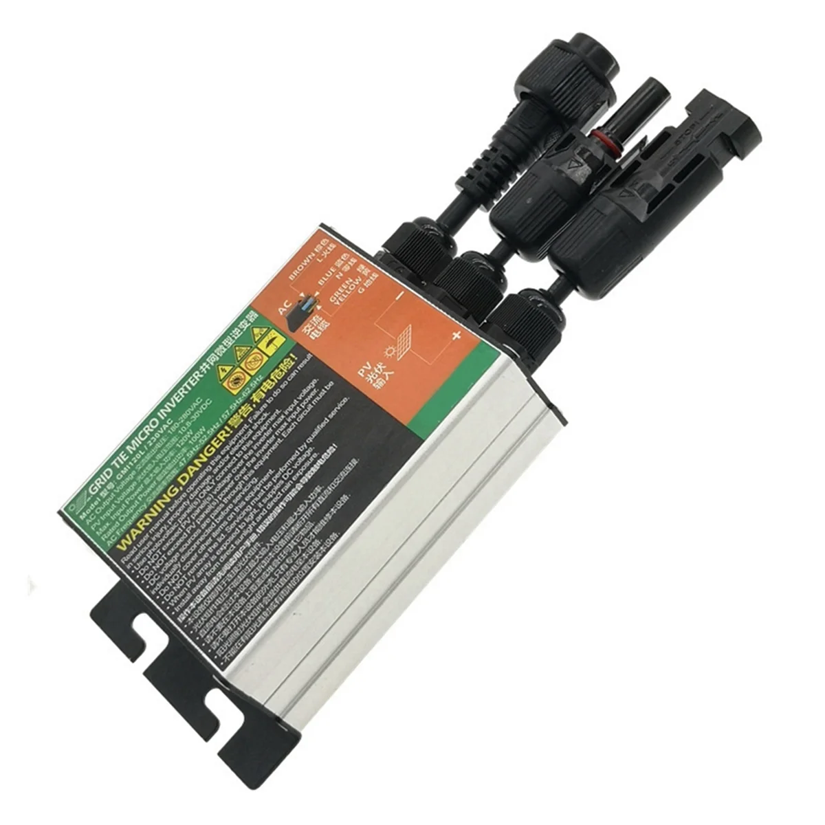 180W Solar Microinverter Solar Grid Tie Inverter Microinverter Sinusoidale Puro Impermeabile Ingresso Dc30V 230V