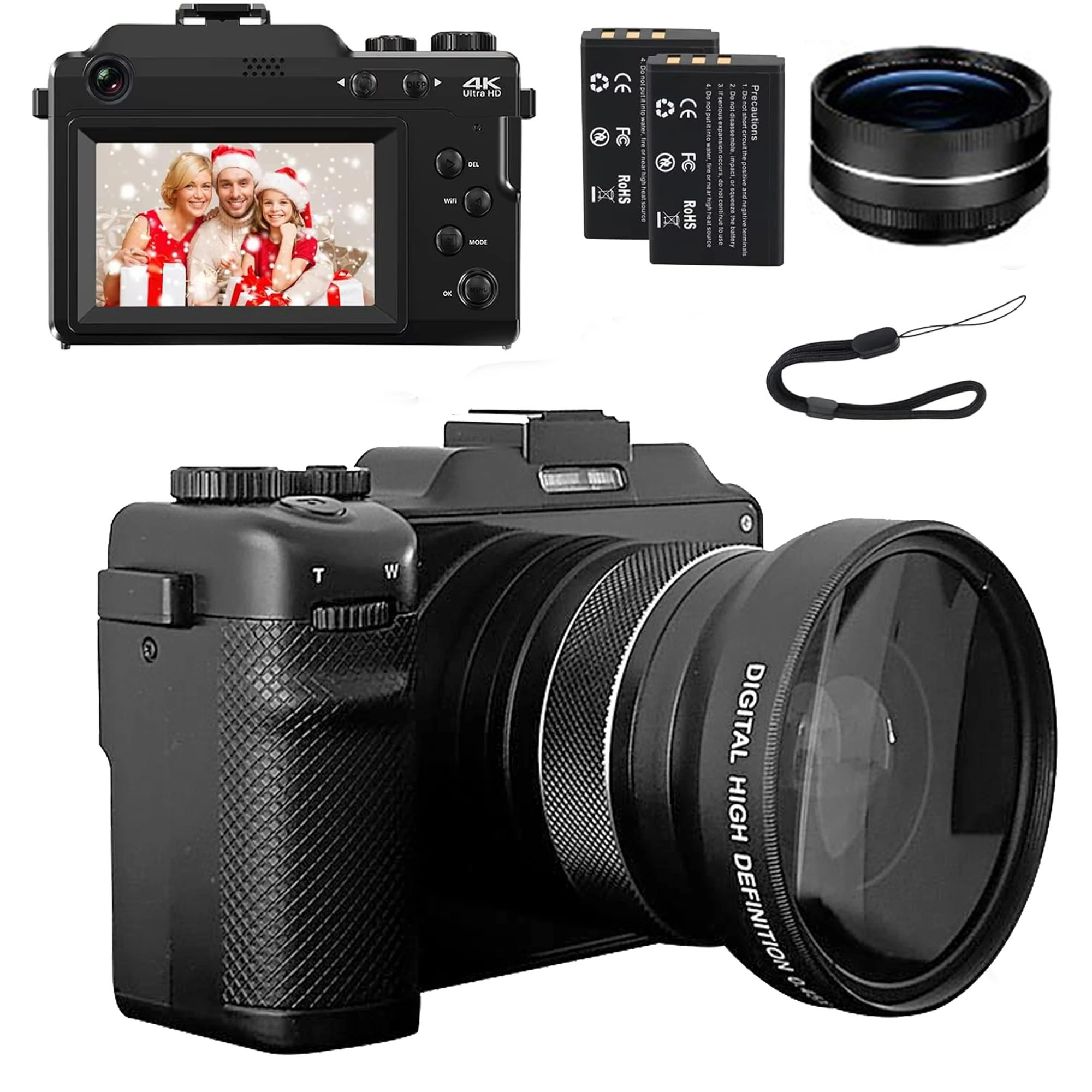 2 batteries lens