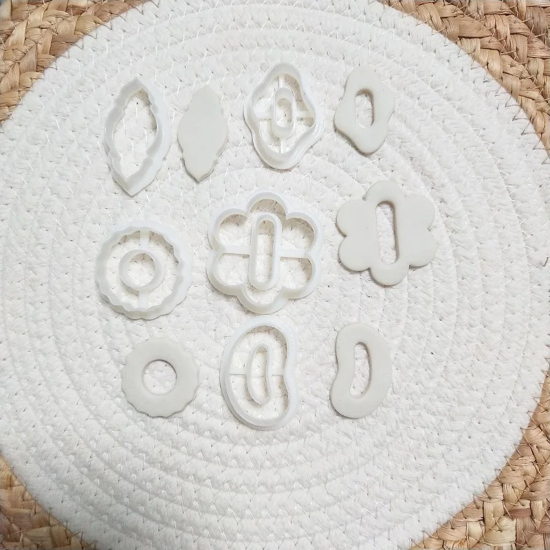 Polymer Clay Cutters Donut Link Chain Circle Arch Blob Flower Square Clay Tools Jewellery Tools Earring Making