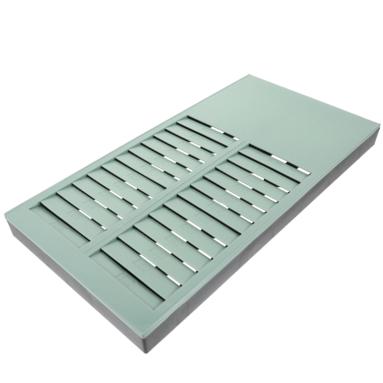 

24 Slots ID Card Check in Child An Fittings Time Clock Badge Rack Cards Storage Offical Organizer for Attendance