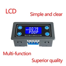 

DC 12V LED Digital Time Delay Relay Module Programmable Timer Relay Control Switch Timing Trigger Cycle With Case for Indoor