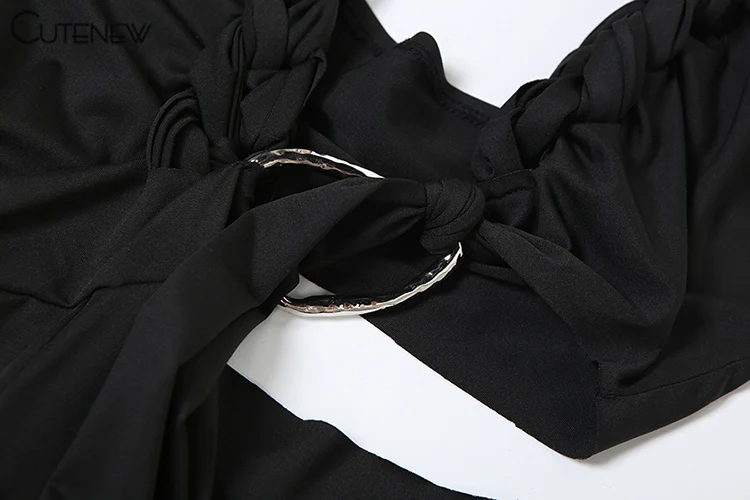 Hollow Out Sexy Jumpsuits Women Summer Fashion Halter Woven Low Neck Skinny Ribbons Overalls Female High Street Clubwear