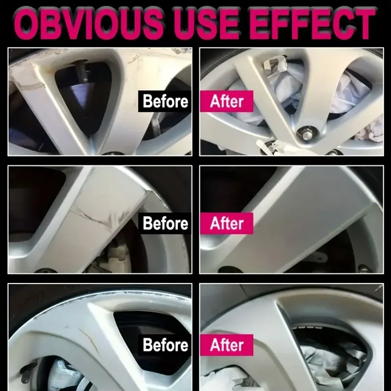Wheel Repair Paste-Scratch-Free Alloy & Tire Restoration, No Residue Formula