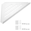 Bathroom Shelf Corner Shower Shelf No Drilling Heavy-Duty Hollow Shampoo Holder Shower Corner Rack Corner Organizer Storage 1