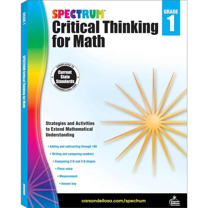 Critical Thinking For Math Grade 1 Carson Dellosa Education Carson Dellosa Education 9781483835488 Book