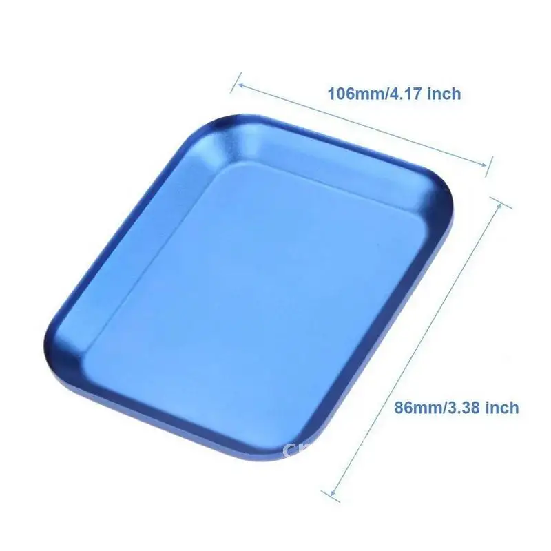 Screw Aluminum Tray Magnetic Pad Storage Box Mini Plate Bits Mobile Repair Mat 2