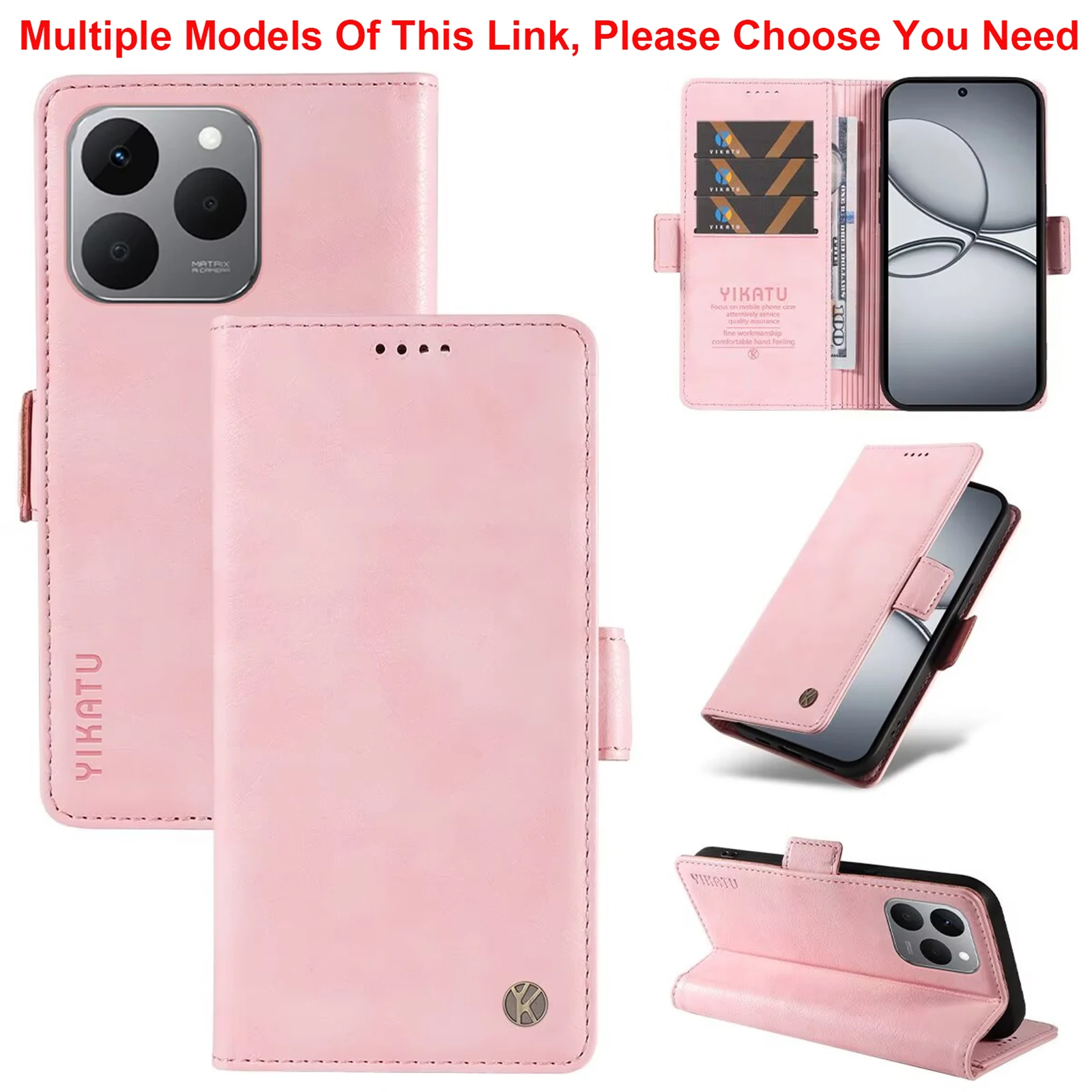 Shockproof Flip Wallet Leather Phone Case - Premium Coque