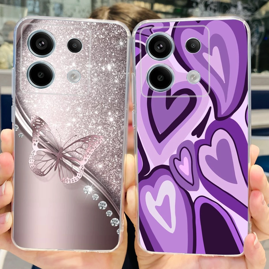 Luxury Painted Clear Silicone Phone Case - Soft Protective Bumper Cover