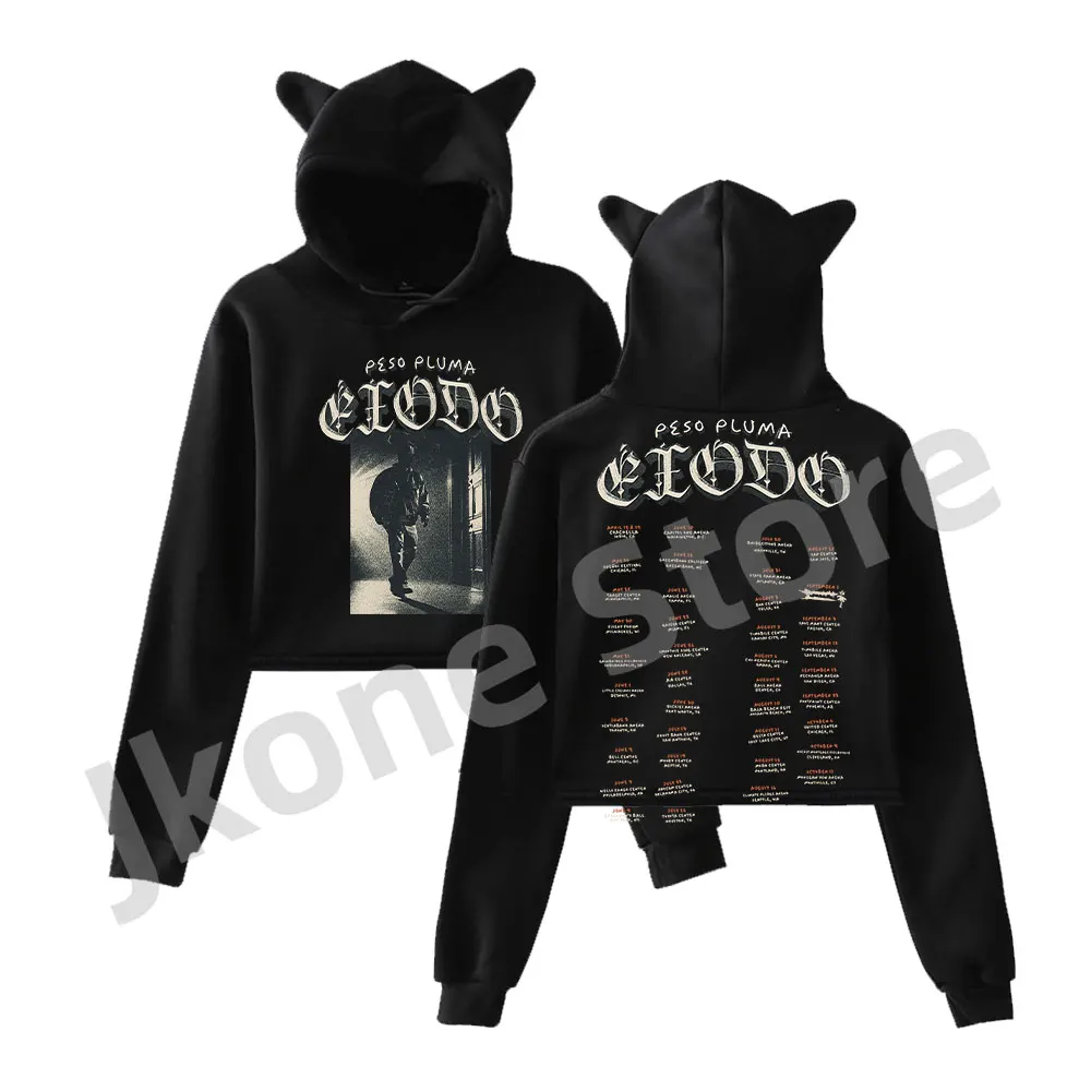 

Peso Pluma Genesis Pullovers Exodo Tour Merch Long Sleeve Sweatshirts Fashion Casual Women's Clothes