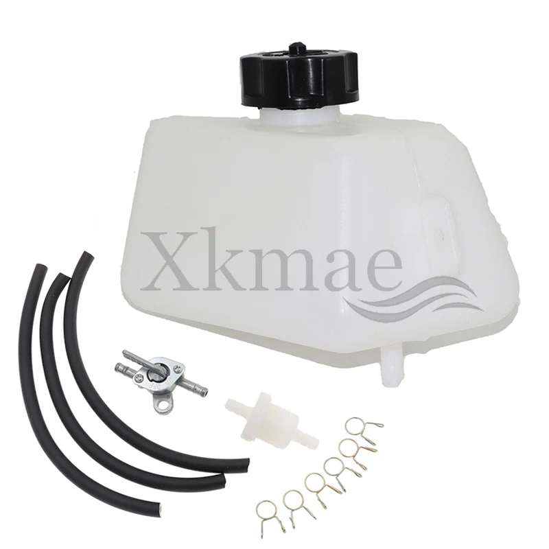 Gas Petrol Fuel Tank Switch Plastic Oil Filter Hose Taps Clip Springs Fit 2-Stroke 47Cc 49Cc Mini Moto Dirt Pocket Bike Atv