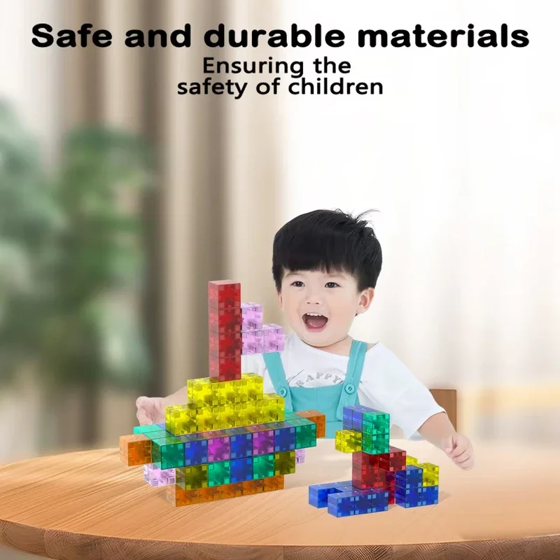 Magnetic Construction Blocks(3 Years), Learning Toys for Early Childhood Intelligence, STEM Education&Parent-Child Bonding Play
