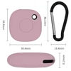 For Samsung Galaxy SmartTag Locator Tracker Case Keychain Anti-lost Cover Sleeve Protective Case For Smart Tag Trackers Holder 6