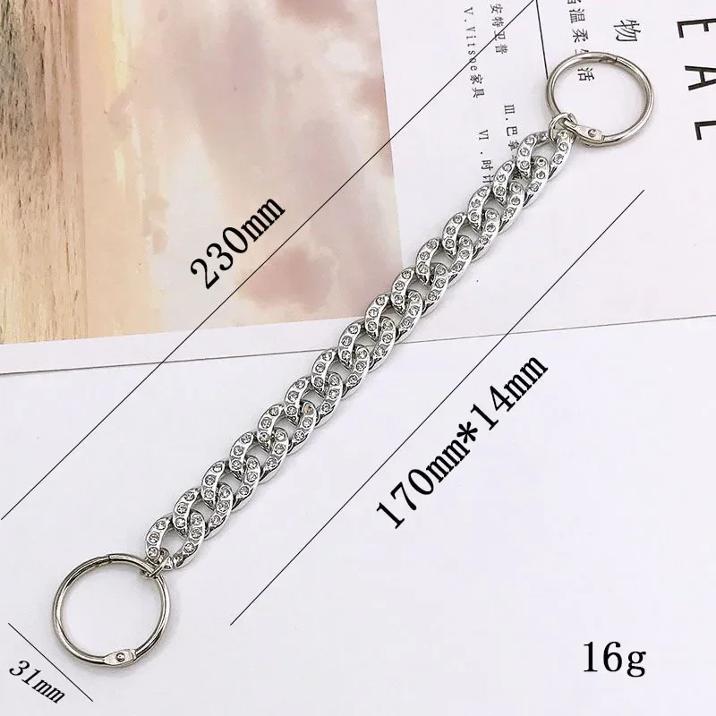 1 Stück Verkauf Kette Schuhe Schnallen Charms Gold Rose Diamant-montiert Zubehör zum Klopfen Tasche Clogs Schuh Dekorationen Frau Kinder Geschenke – Detail 4