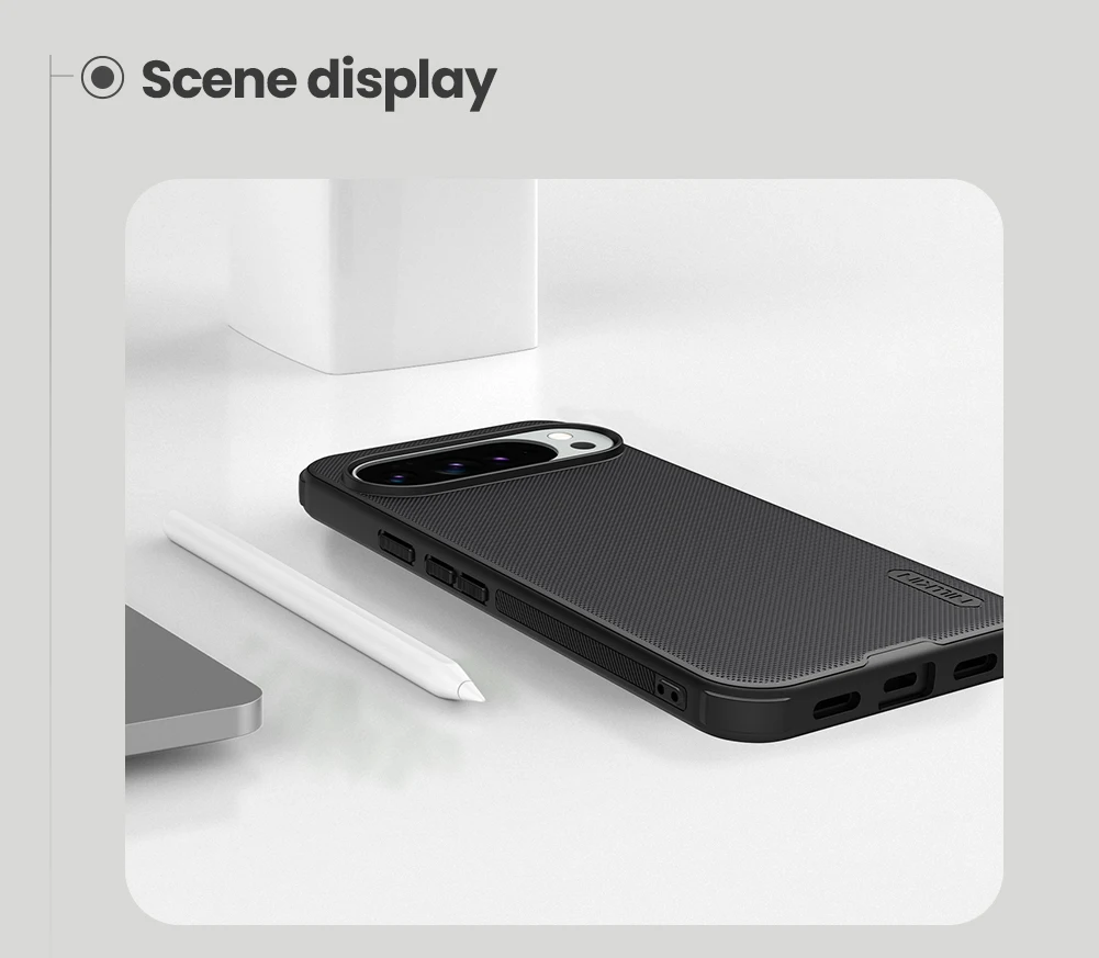 Für Google Pixel 10 Pro XL Hülle NILLKIN Fitted Case Hochwertige Super Frosted Shield Case Matte PC Cover – Detail 14