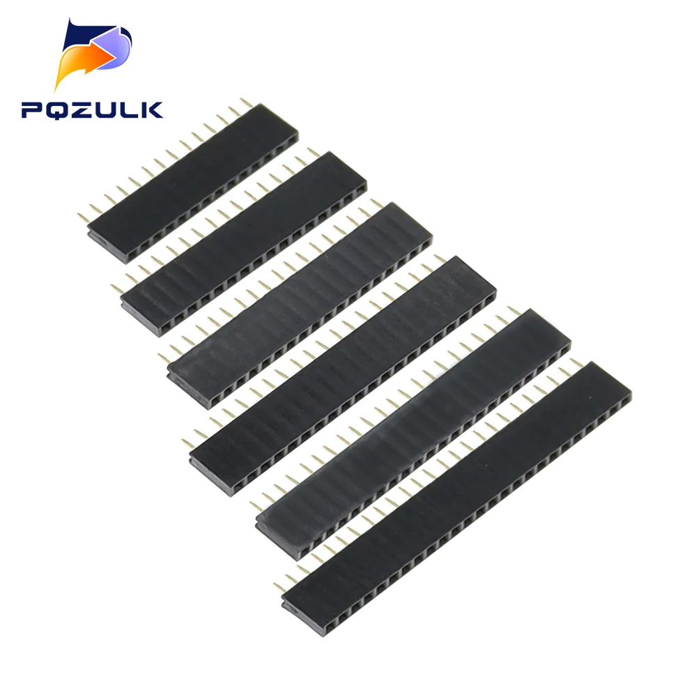 Pin Header 100PCS Single Row Female 2.54MM Spacing 2P-15P 40P