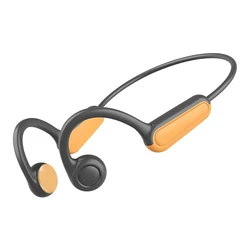 Bone Conduction Wireless Sports Earphones - Waterproof, Ear Hook Design (Yellow)