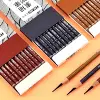 Professional Charcoal Pencils Drawing Set 10 Pieces Soft, Medium & Hard Charcoal Pencils for Drawing, Sketching, Shading 1