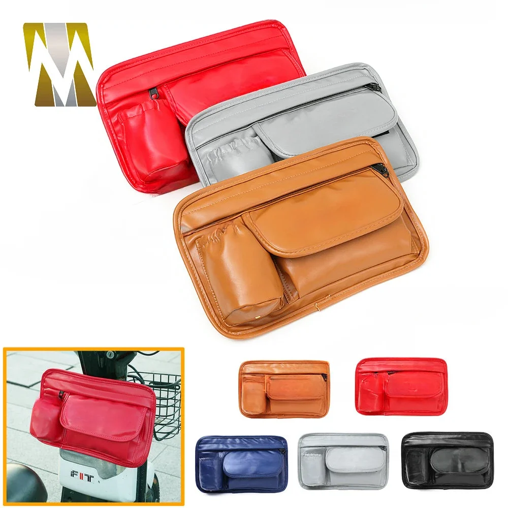Leather Bag Waterproof Bags Storage Saddle Glove Bag Motorcycle Accessories For GTS 300 Sprint Primavera 150 GTV LX LXV 150 250 motorcycle saddlebag motorcycle luggage