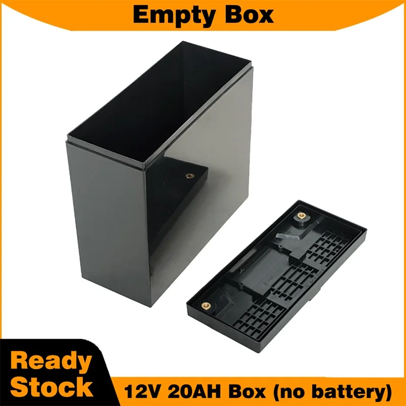 Portable Battery Storage Box with Handle for DIY Projects - Durable Plastic with Brass M5 Connectors